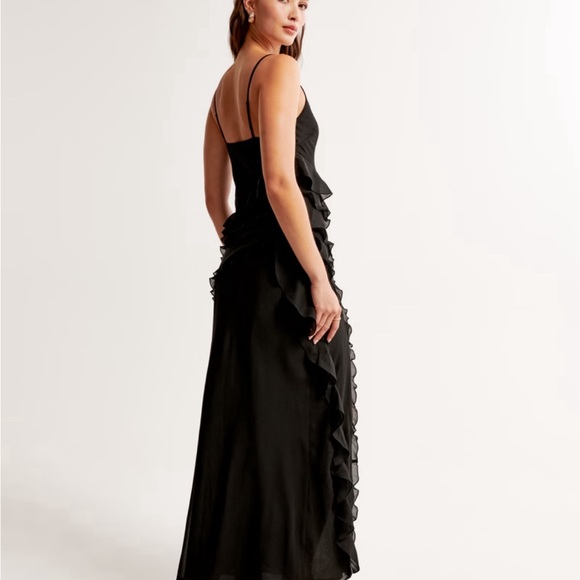 Abercrombie& fitch draped ruffle maxi dress - Picture 4 of 7